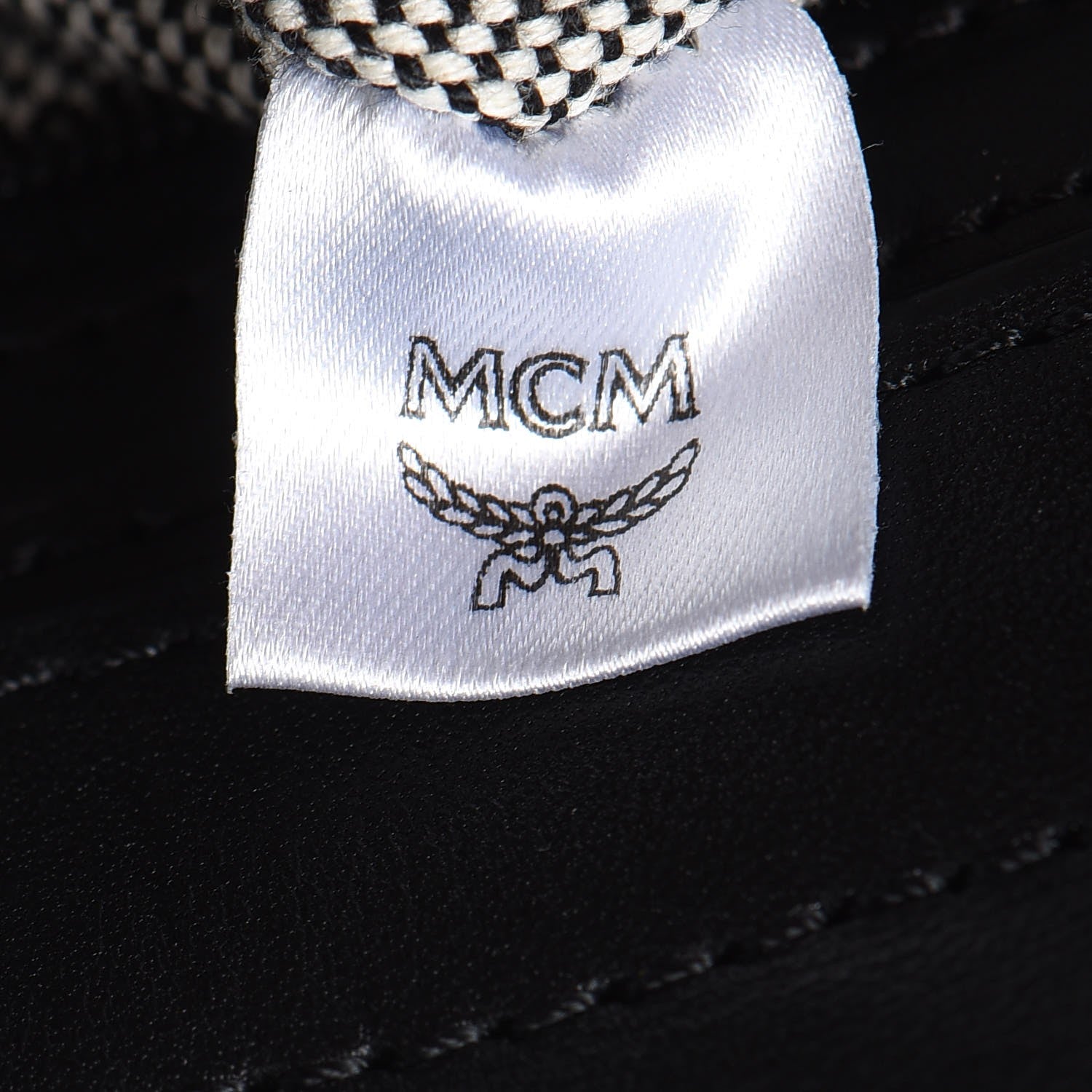 MCM Visetos Small Kathy Double Zip Tote Cognac Black 10 of 19