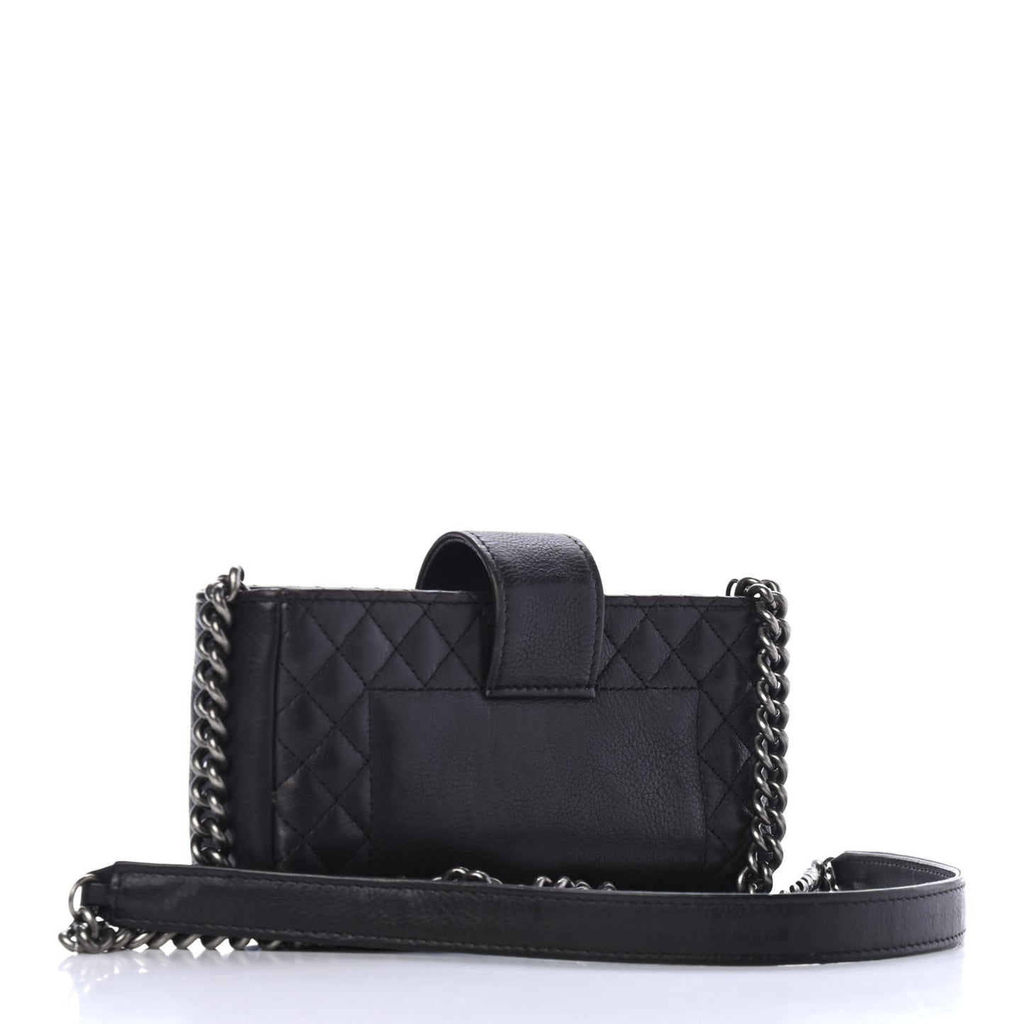 Calfskin Boy Reverso Mini Pochette Black