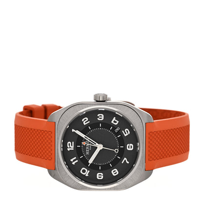 Hermes Titanium Rubber 39mm H08 Automatic Watch Orange 2 of 5