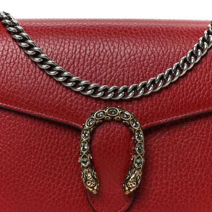 Gucci Calfskin Mini Dionysus Chain Wallet Hibiscus Red 8 of 11