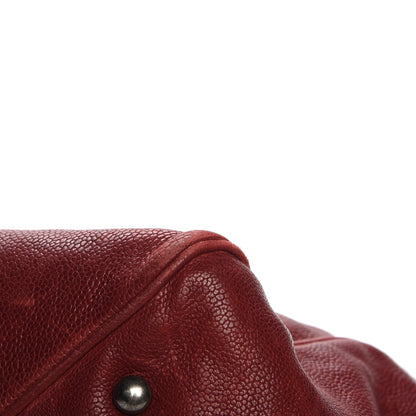 Chanel Distressed Caviar Outdoor Ligne Tote Red 9 of 11