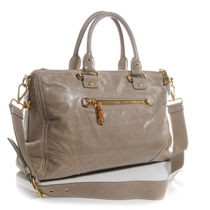 Prada Vitello Shine Shopping Satchel Pomice 3 of 10