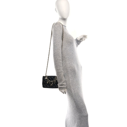 Chanel Lambskin Quilted Mini Coco Charms Rectangular Flap Black 2 of 11