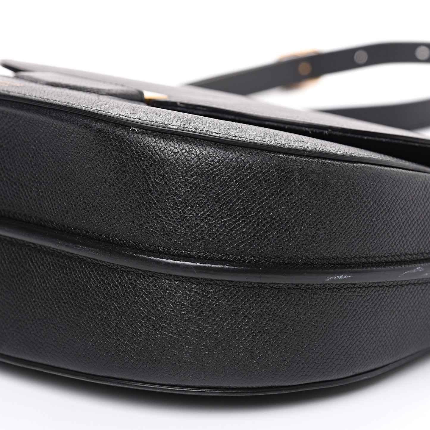 Grained Calfskin Medium Trotteur Black