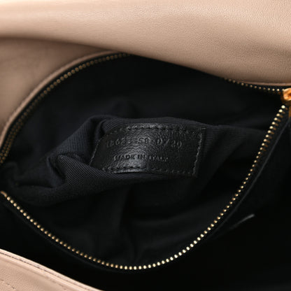 Saint Laurent Lambskin Matelasse Monogram Medium Niki Chain Satchel Dark Beige 6 of 12
