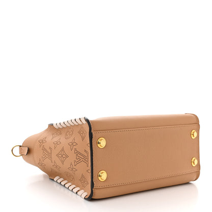 Louis Vuitton Calfskin Mahina Braided On My Side PM Arizona Brown 4 of 9