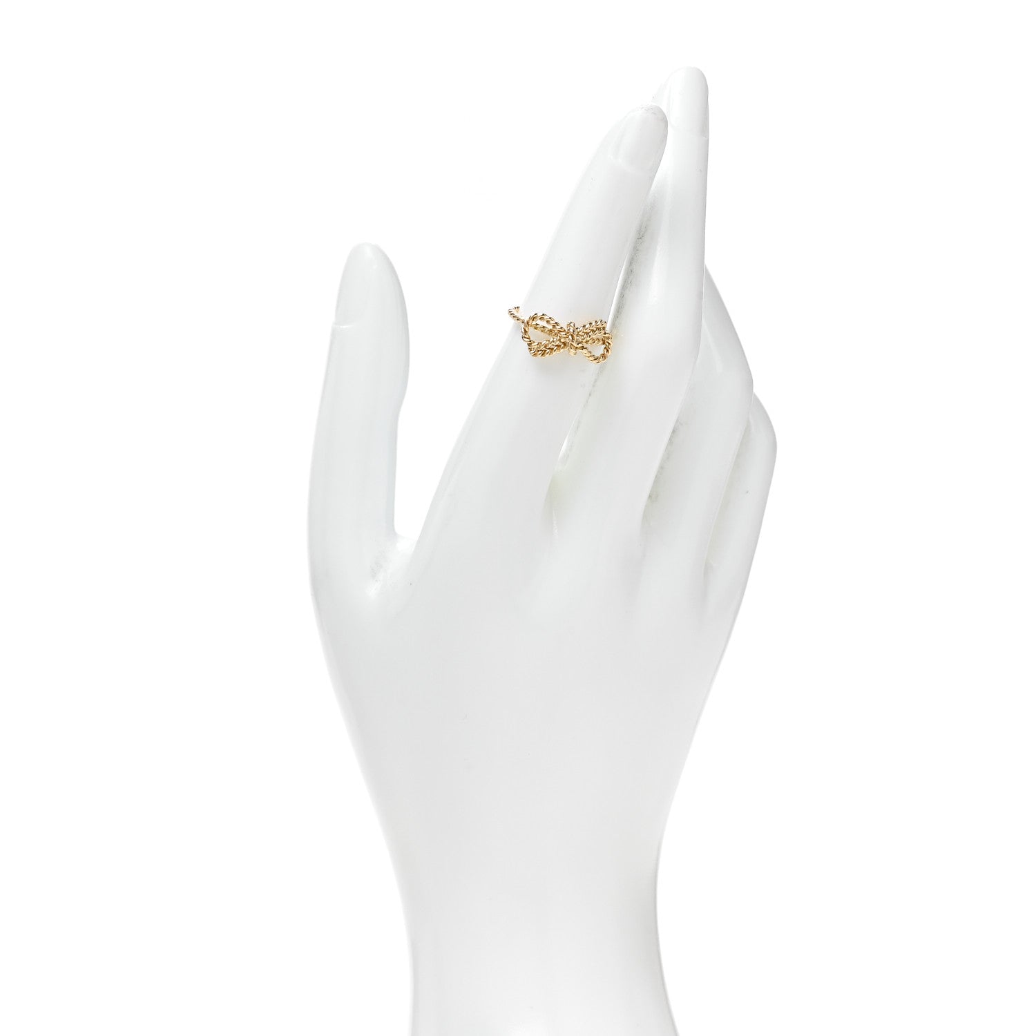 Tiffany 18K Yellow Gold Twist Bow Ring 50 5.25 2 of 4