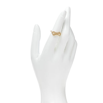 Tiffany 18K Yellow Gold Twist Bow Ring 50 5.25 2 of 4