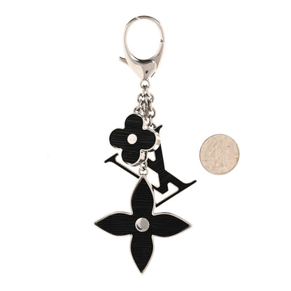 Louis Vuitton Electric Epi Fleur d'Epi Bag Charm Black 2 of 5