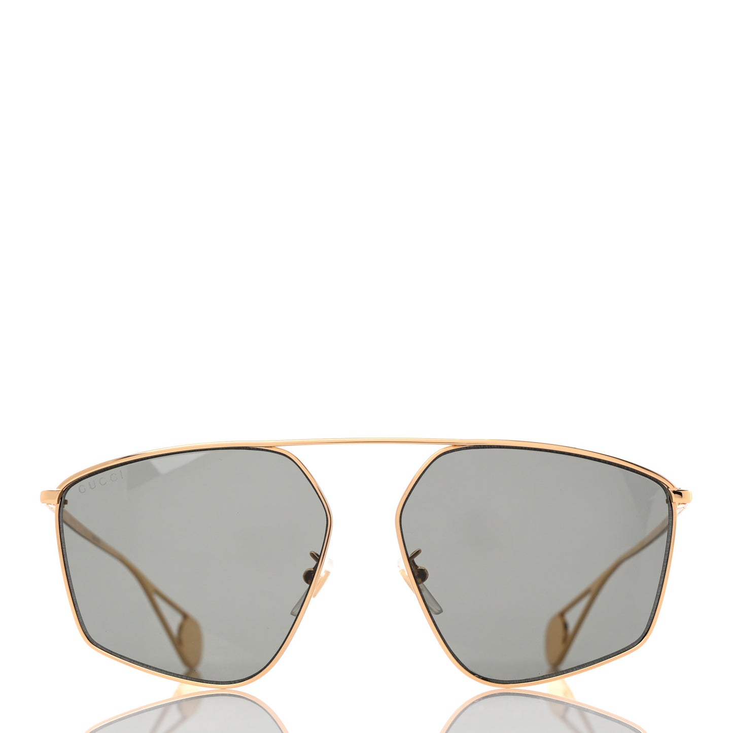 Square Frame GG0437SA Sunglasses Gold