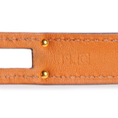 Hermes Epsom Kelly Double Tour Bracelet Small Rouge Casaque 5 of 7