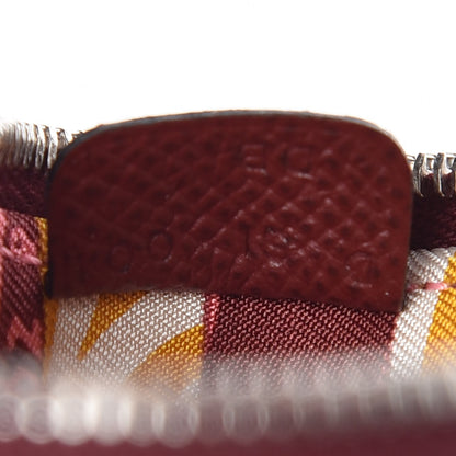 Hermes Epsom Silk'In Coin Purse Rouge H Jaune Ambre Rose Ete 7 of 8