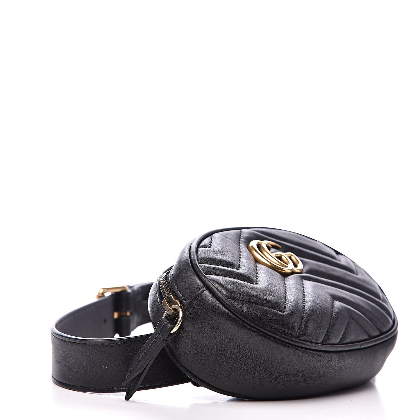 Calfskin Matelasse GG Marmont Belt Bag 85 34 Black