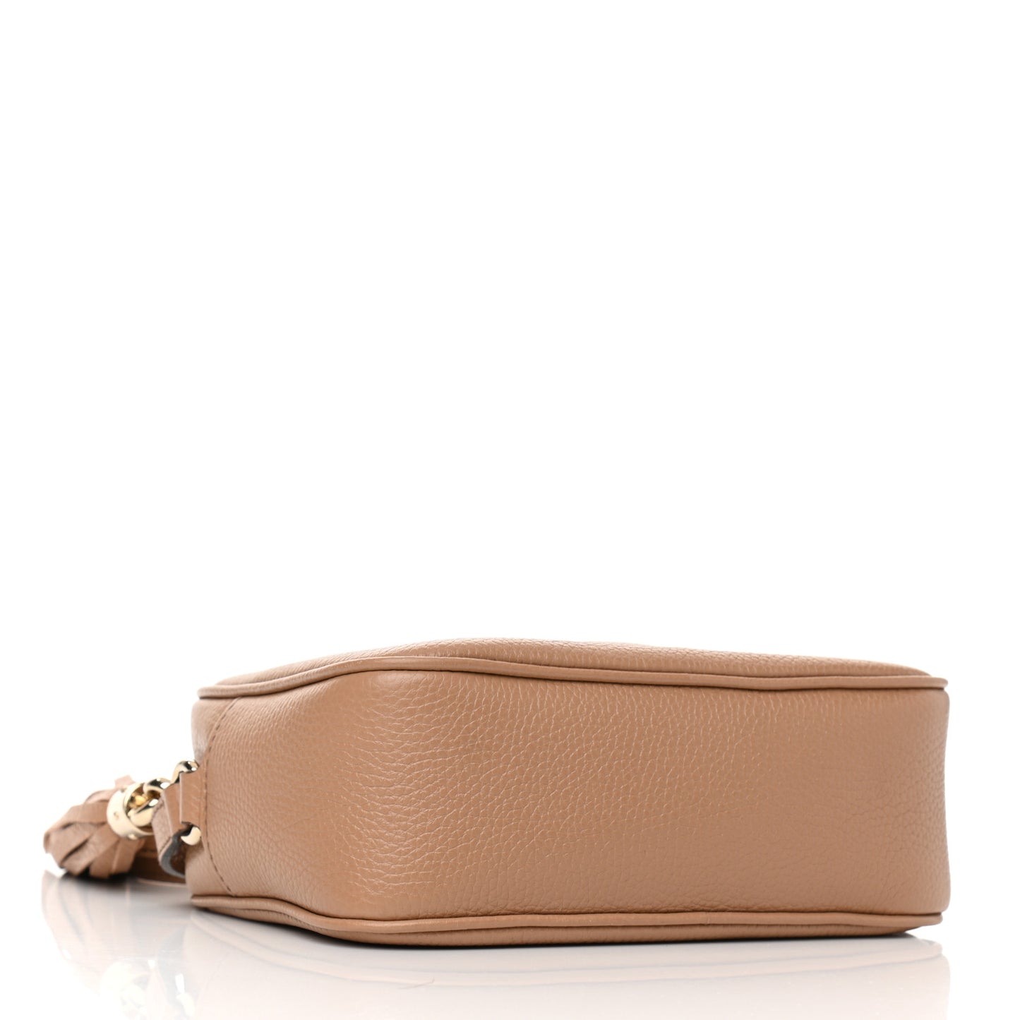 Pebbled Calfskin Small Soho Disco Bag Camelia