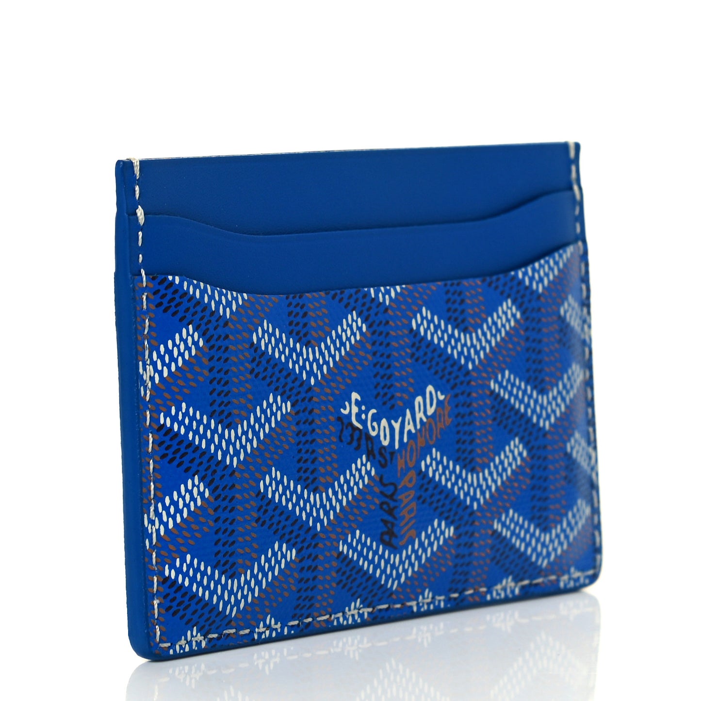 Goyardine Saint Sulpice Card Holder Sky Blue