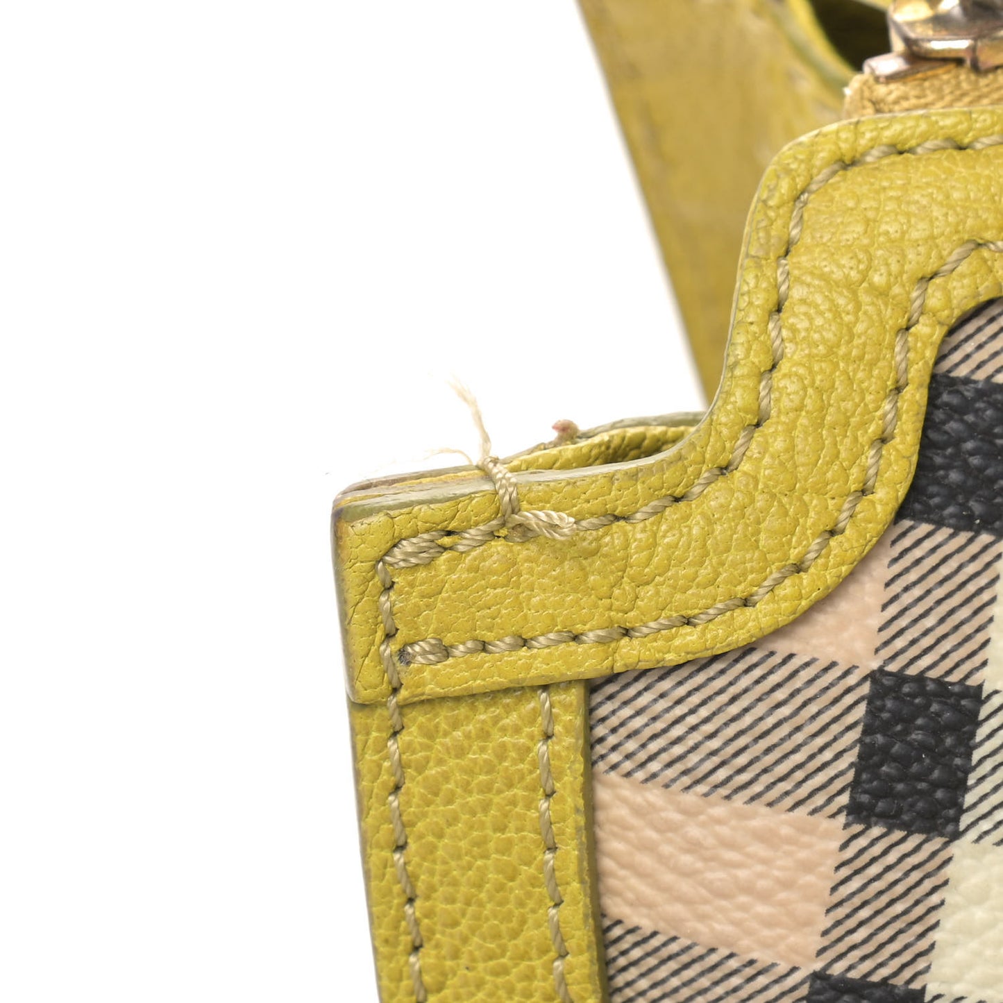 Haymarket Check Crossbody Bag Yellow