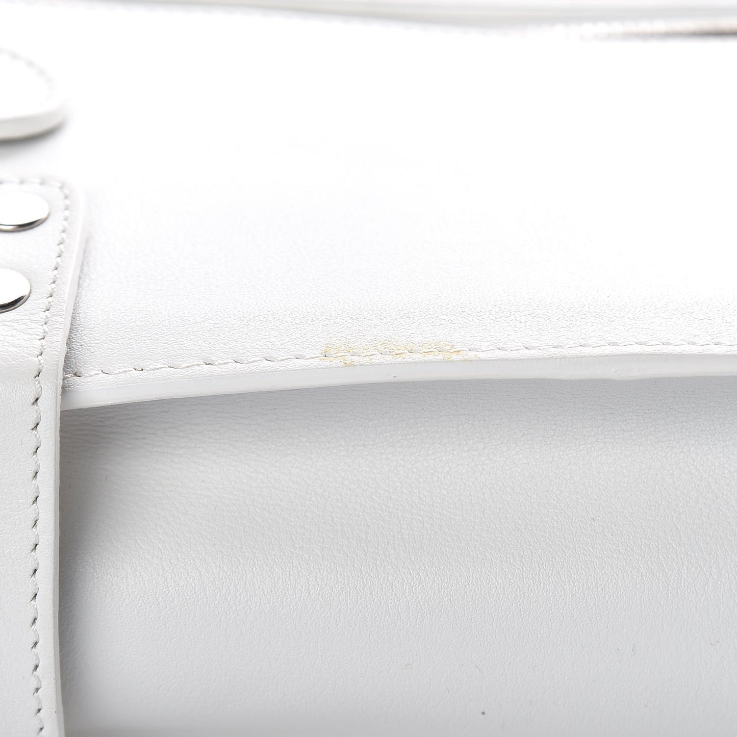 Calfskin PS11 Classic Shoulder Bag White