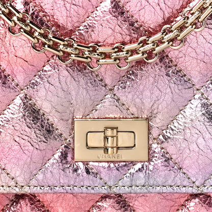 Chanel Metallic Goatskin Quilted 2.55 Reissue Wallet on Chain WOC Multicolor 9 of 12