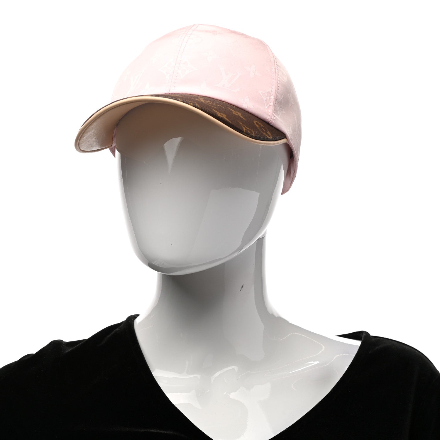 Louis Vuitton Polyester Silk Monogram LV Get Ready Cap M Pink 2 of 9