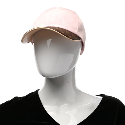 Louis Vuitton Polyester Silk Monogram LV Get Ready Cap M Pink 2 of 9