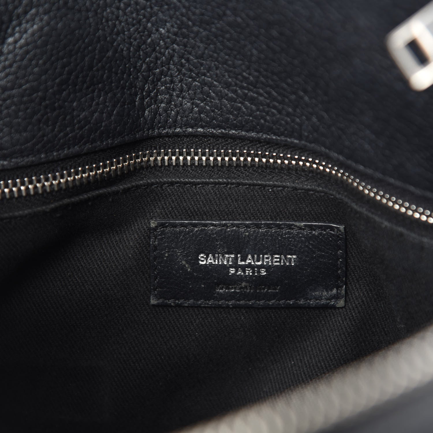 Saint Laurent Grained Calfskin Baby Supple Sac De Jour Black 18 of 20
