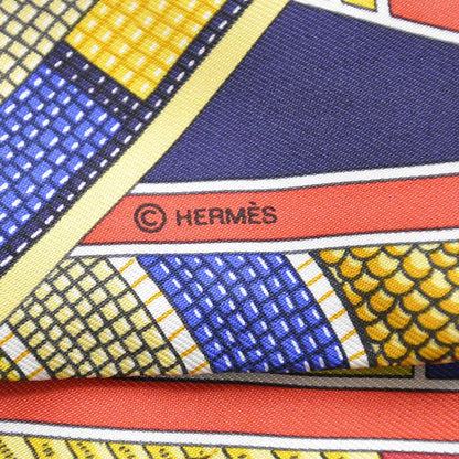 Hermes Silk L'Art Indien Des Plaines Twilly 4 of 6