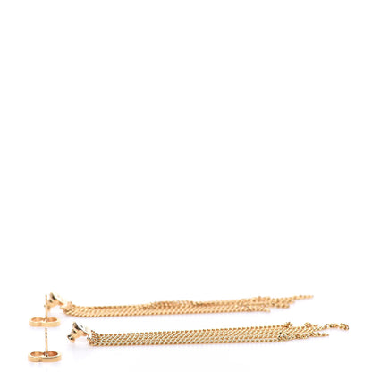 Christian Dior Danseuse Etolie Chain Drop Earrings Gold 3 of 4