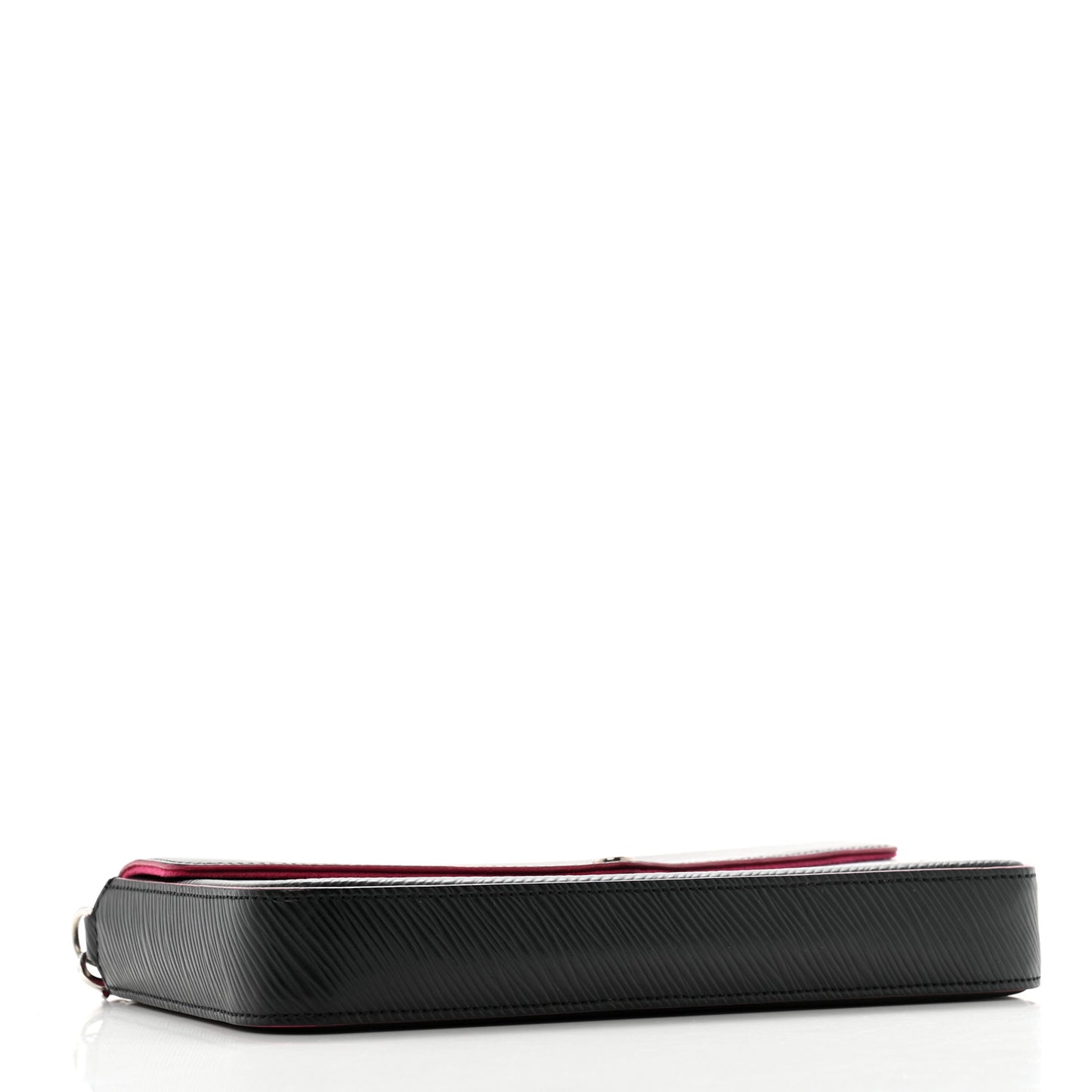 Epi Pochette Felicie Black Hot Pink
