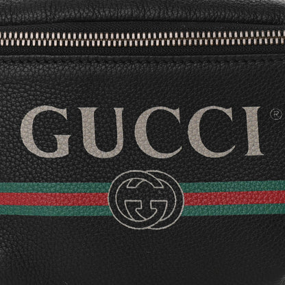 Gucci Grained Calfskin Small Logo Belt Bag Black 10 of 10