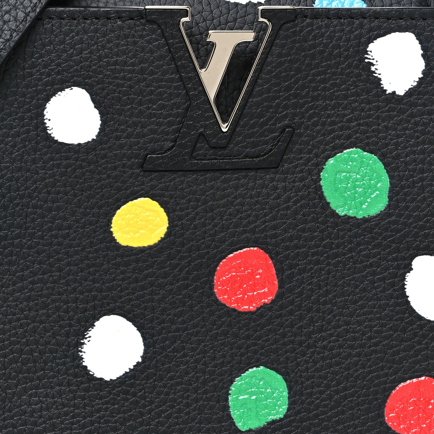 Louis Vuitton LV X YK Taurillon Capucines MM Black 7 of 10