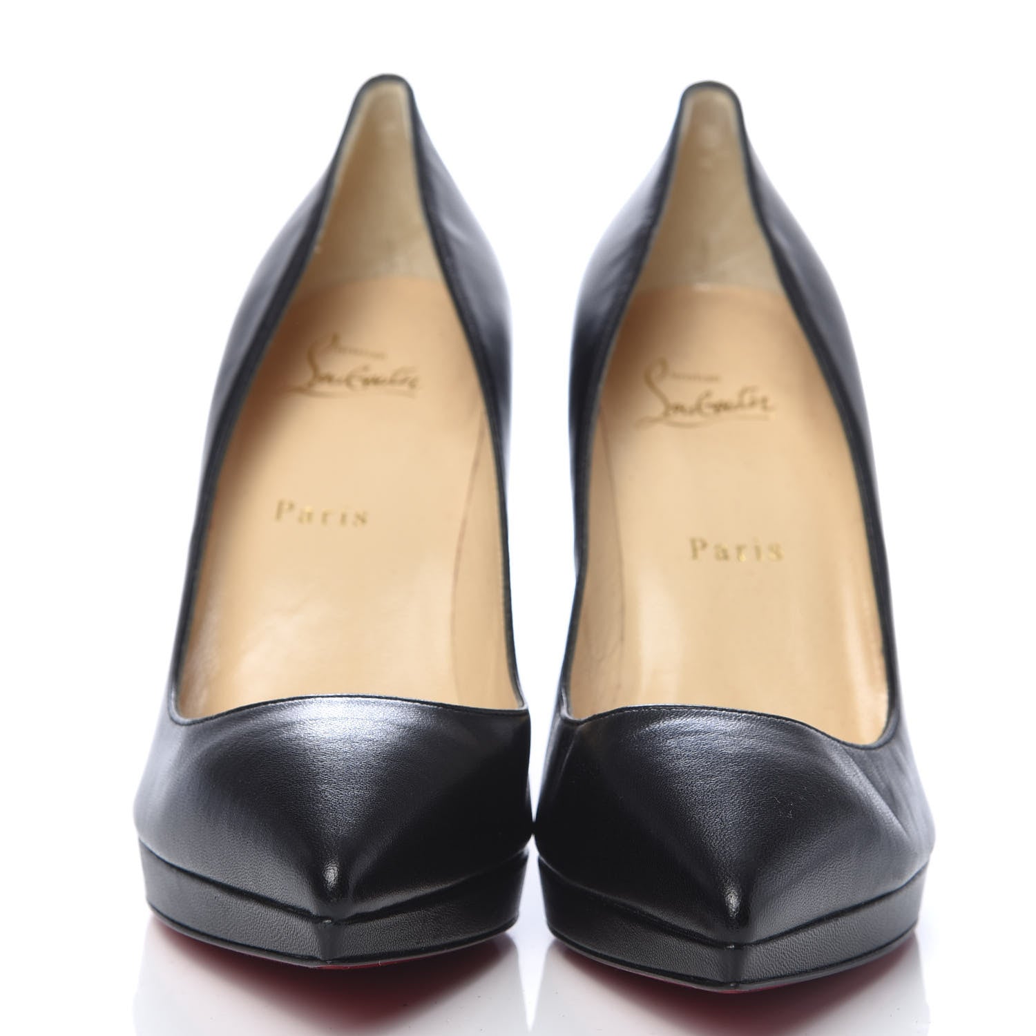 Christian Louboutin Shiny Nappa Pigalle Plato 100 Pumps 39 Black 2 of 7