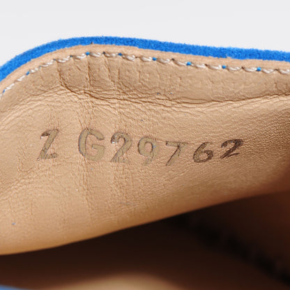 Chanel Suede Double Sole Espadrilles Blue 38 7 of 8