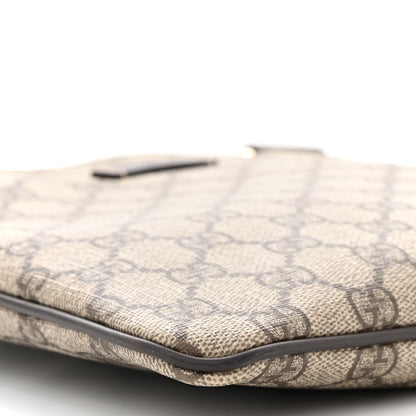 Gucci GG Supreme Monogram Small Flat Messenger Bag Dark Brown 9 of 10