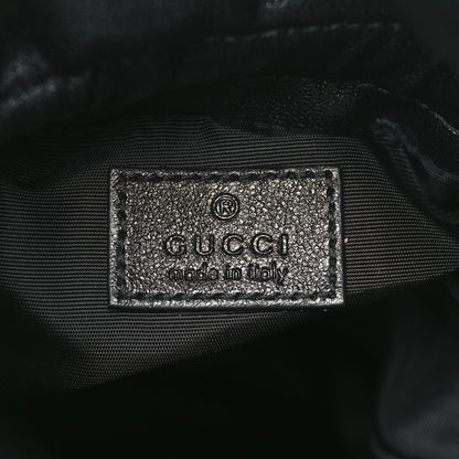 Gucci Sakai Be Green Calfskin Diagonal Stitched Mini Blondie Bucket Bag Black 6 of 8