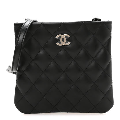 Chanel Lambskin Quilted Uniform Crossbody Bag Black 1 of 11