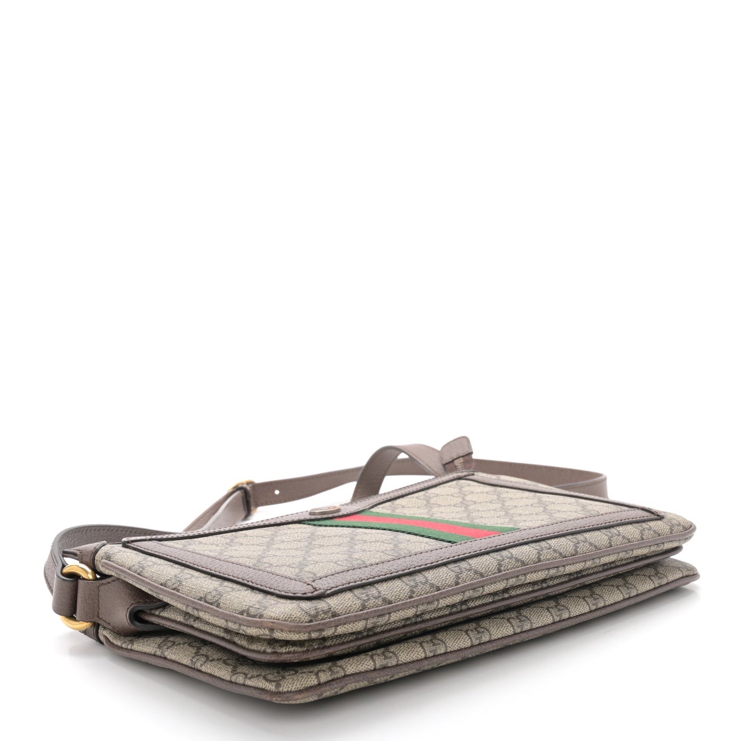 GG Supreme Monogram Web Medium Ophidia Shoulder Bag Beige New Acero