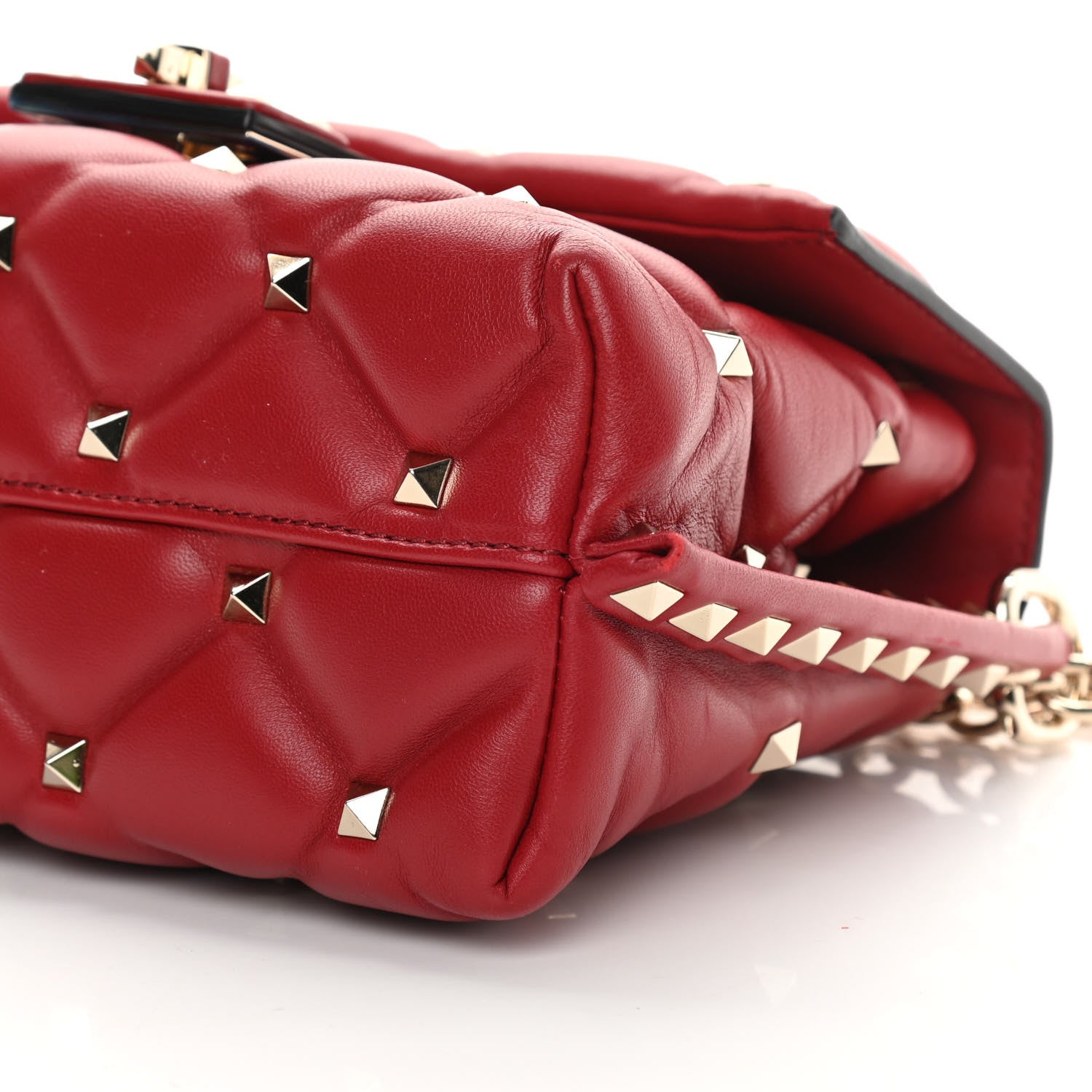 Valentino Garavani Nappa Small Candystud Crossbody Rosso Valentino 10 of 14