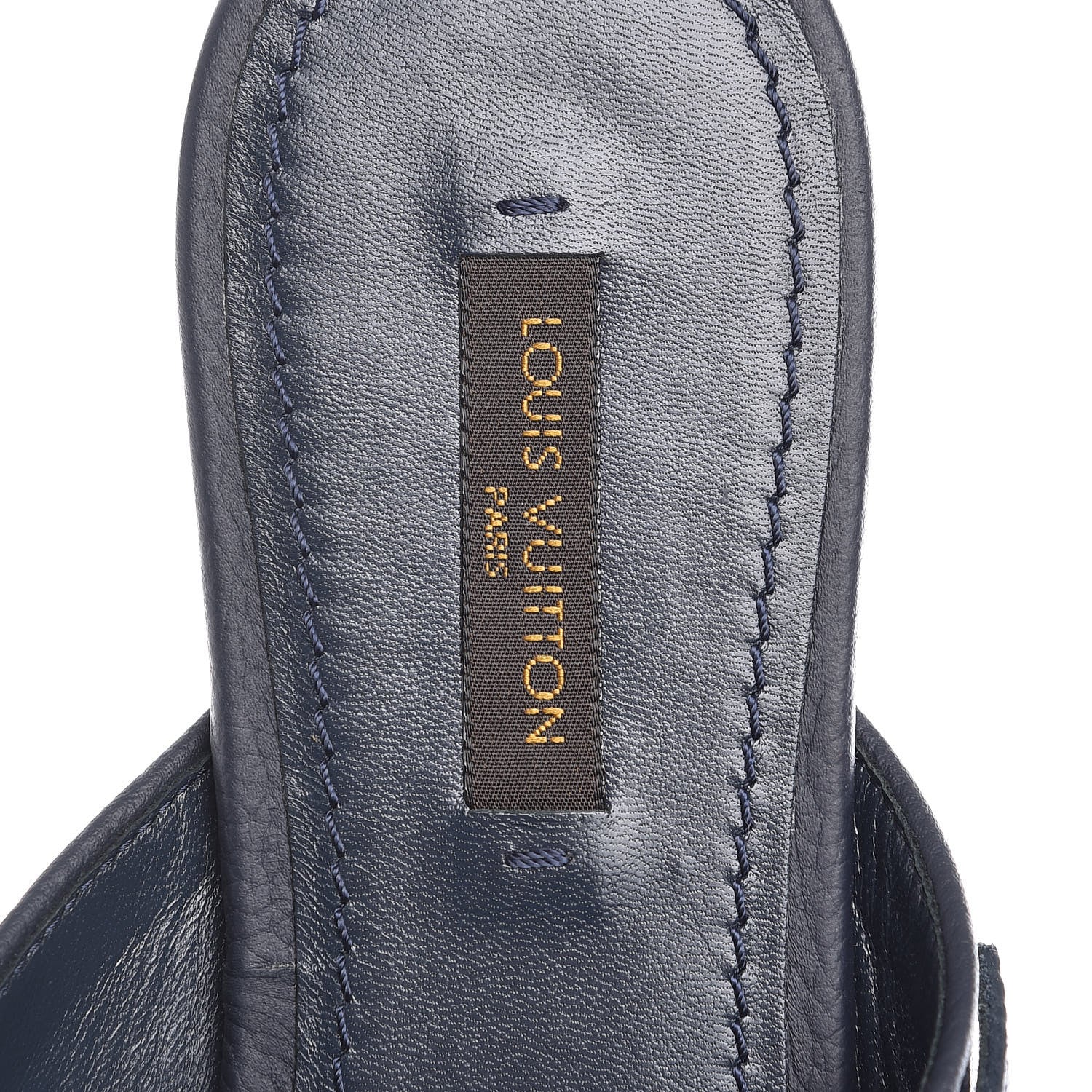 Louis Vuitton Denim Monogram Formentera Thong Sandals 37 Grand Blue 7 of 8