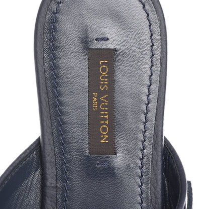 Louis Vuitton Denim Monogram Formentera Thong Sandals 37 Grand Blue 7 of 8