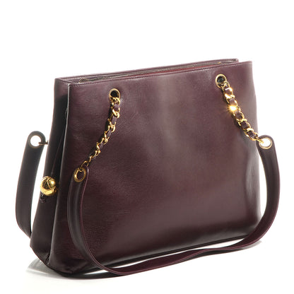 Chanel Calfskin Flap Shoulder Bag Bordeaux 3 of 9