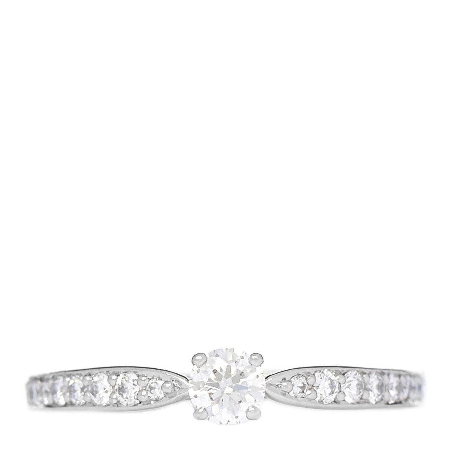 Platinum Diamond .20ct Round Brilliant Harmony Engagement Ring 52 6