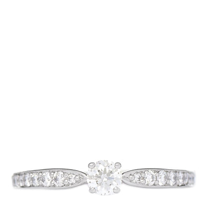 Tiffany Platinum Diamond .20ct Round Brilliant Harmony Engagement Ring 52 6 1 of 6