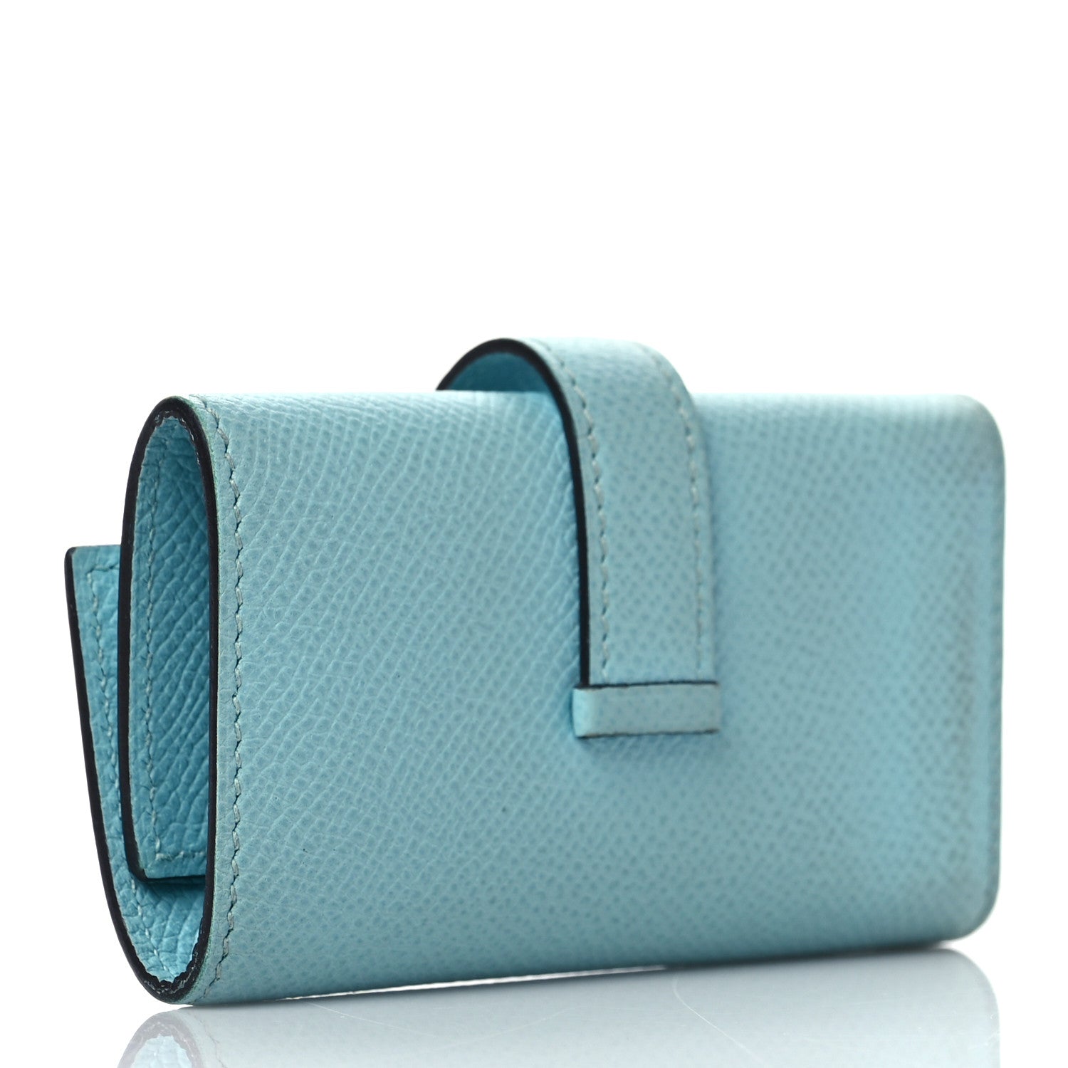 Hermes Epsom Bearn Multicles 4 Key Holder Bleu Atoll 2 of 8