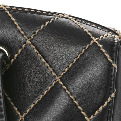 Chanel Calfskin Contrast Stitch Surpique Bowler Black 11 of 12