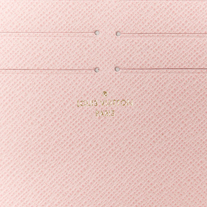 Louis Vuitton Damier Azur Pochette Felicie Chain Wallet Rose Ballerine 11 of 17