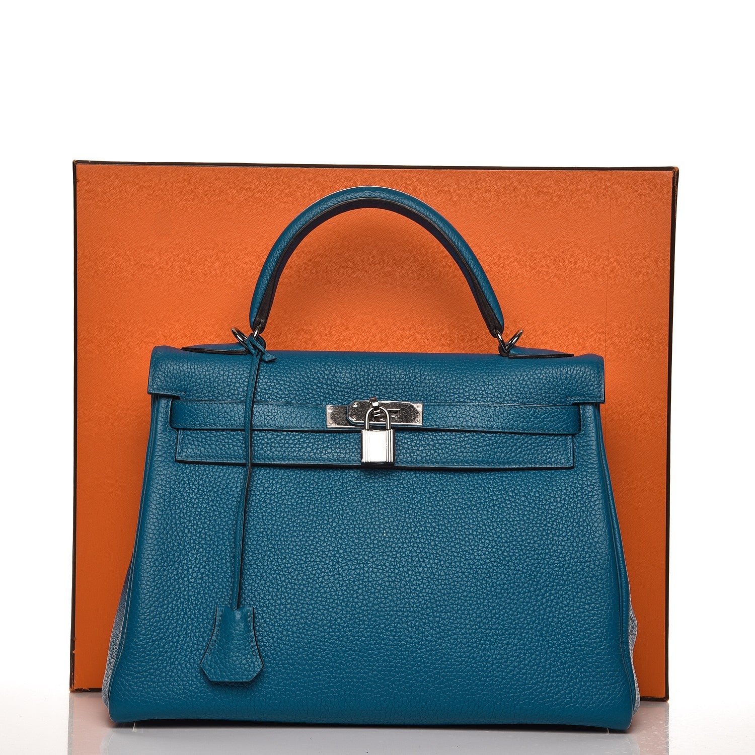 Hermes Togo Kelly Retourne 32 Bleu Izmir 35 of 35
