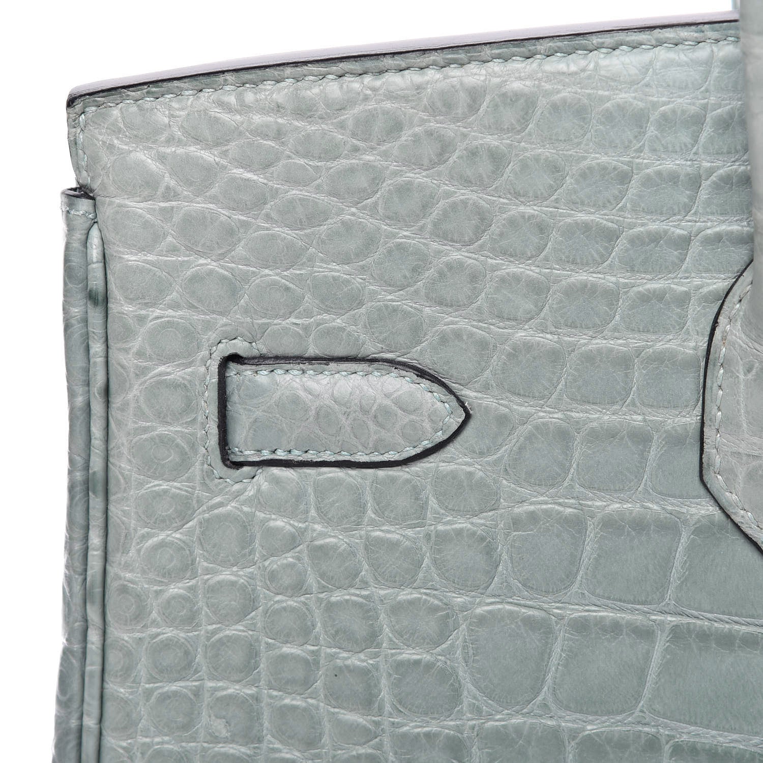 Hermes Matte Alligator Birkin 35 Ciel 20 of 33