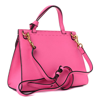 Gucci Cellarius Calfskin Mini GG Marmont Top Handle Bag Tropical Pink Flower 2 of 10