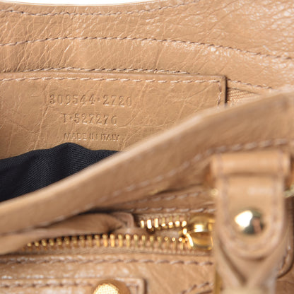 Balenciaga Agneau Giant 12 Gold Hardware Mini City Beige Nougatine 7 of 11