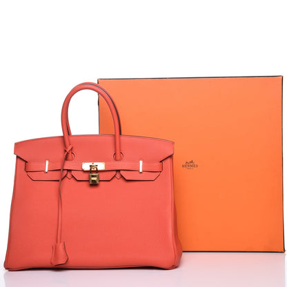 Hermes Togo Birkin 35 Capucine 26 of 26